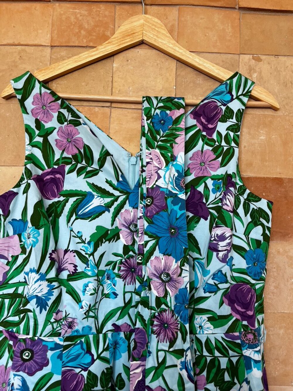 Talbots - Fit and Flare Dress - in *Glorious Garden*